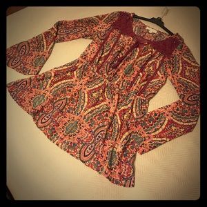 Paisley print blouse