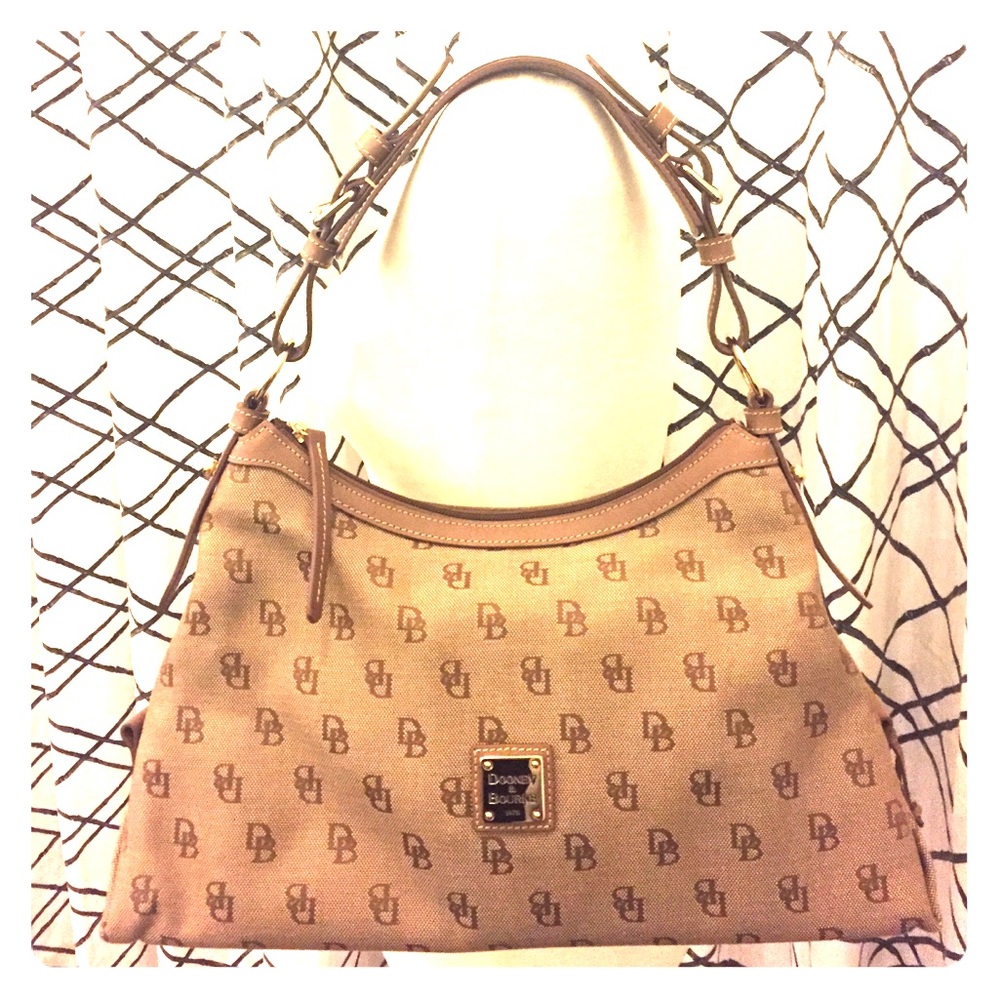Authentic Dooney & Bourke Monogram Hobo Bag