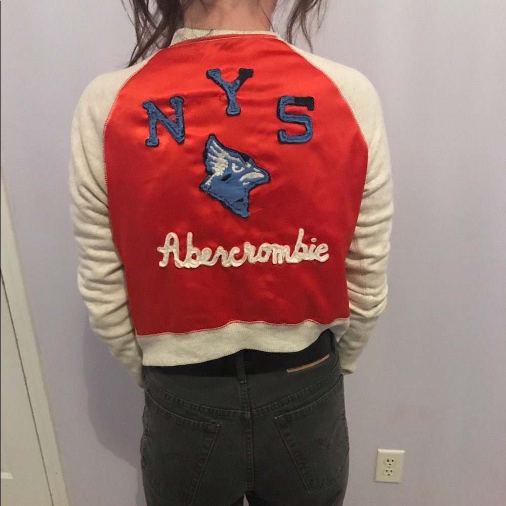 Bomber Letterman Abercrombie And Fitch Coat