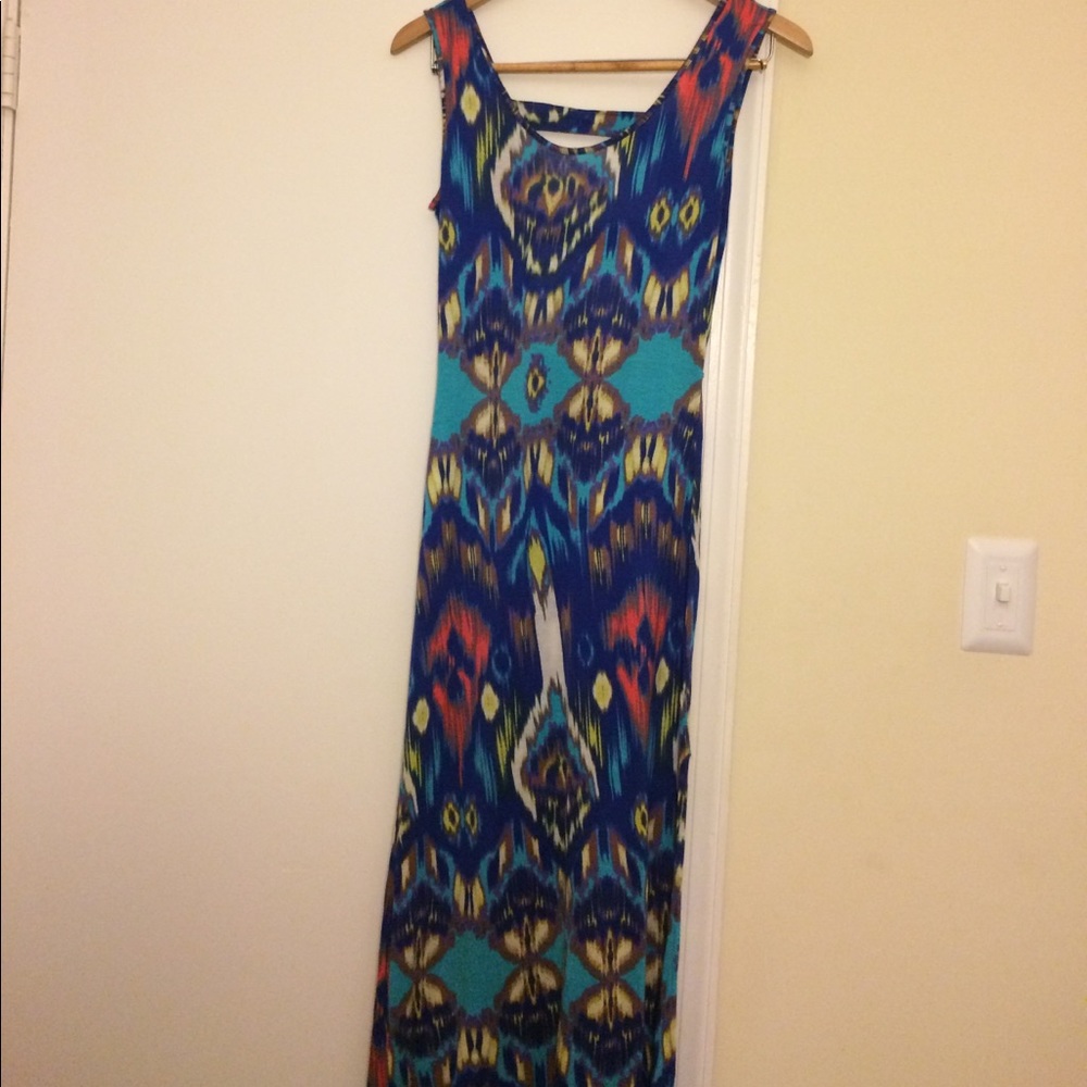 Printed maxi dress