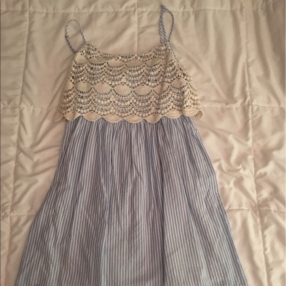 Red Camel seersucker dress