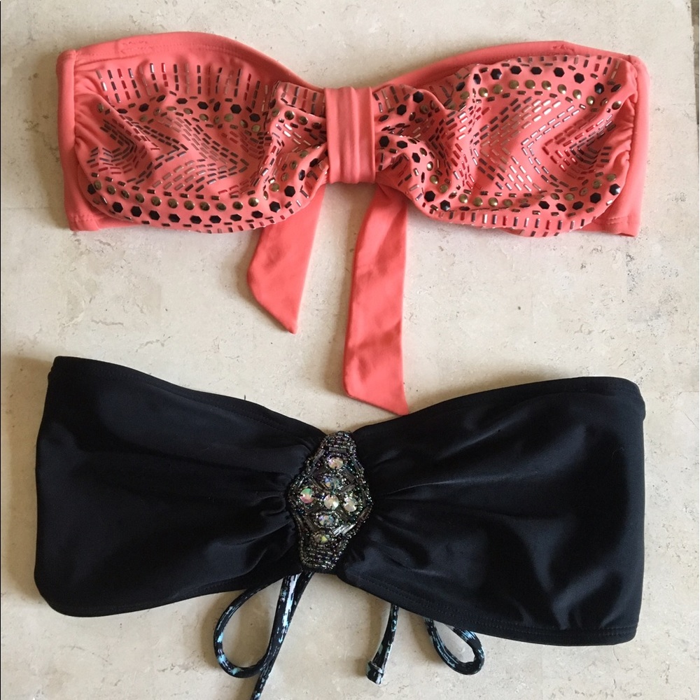 Two boho bikini tops!