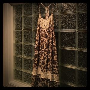 Floral racerback maxi dress