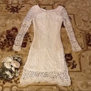 FINAL SALE Altar'd State Dress Sz XS White Ivory