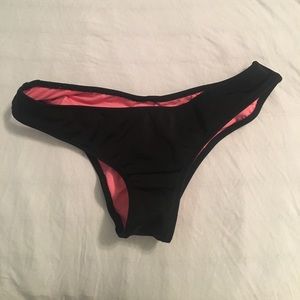 VS black scrunch cheeky bikini bottoms