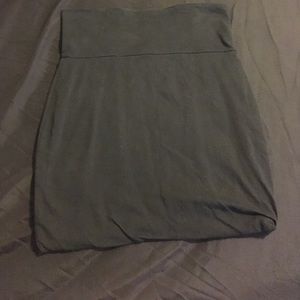 Black spandex pencil skirt