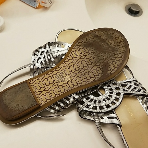 Vince Camuto silver sandles - Picture 6 of 8