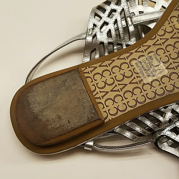 Vince Camuto silver sandles - Picture 7 of 8