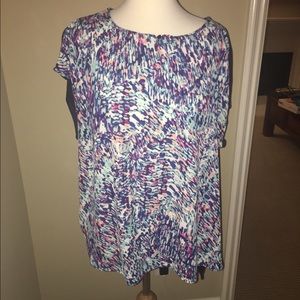 Sejour colorful top. Size 1x