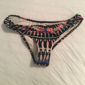 VS tribal print scrunch cheeky bikini bottoms