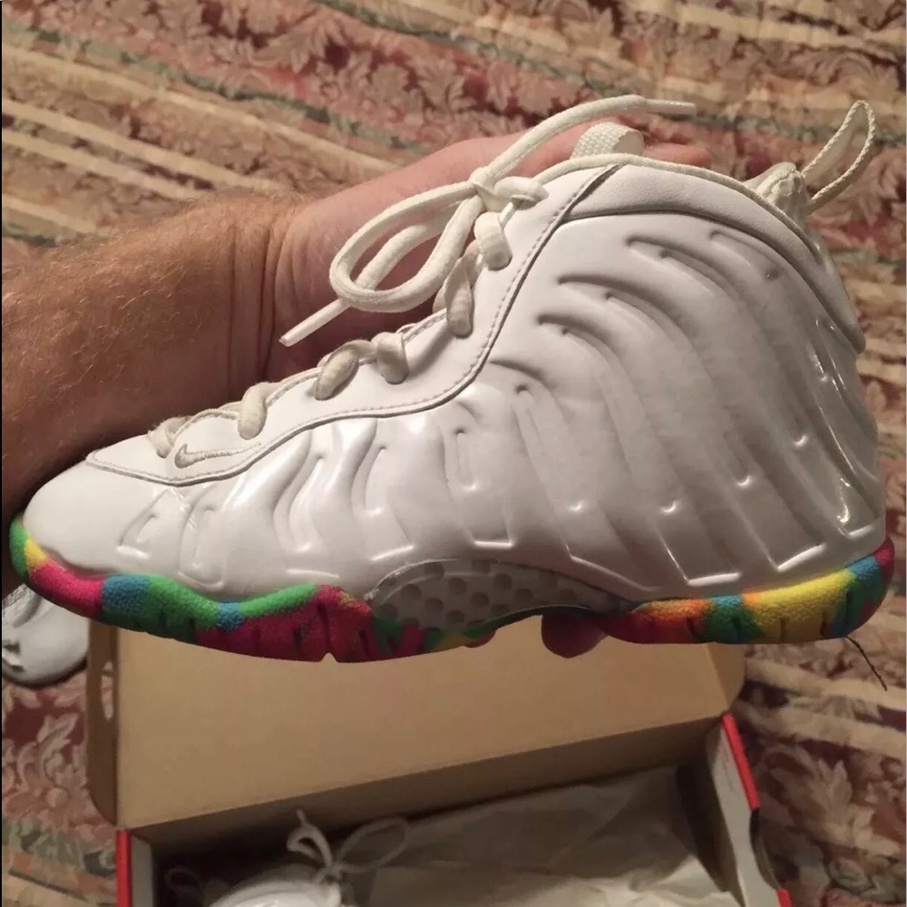 Children Fruity Pebbles Foamposite Shoes
