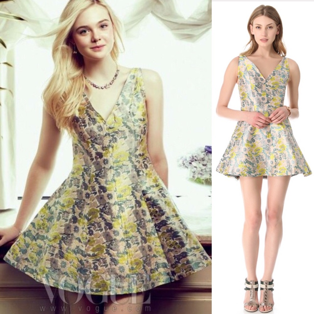 Opening Ceremony Plunge Jacquard Dress - Picture 7 of 8