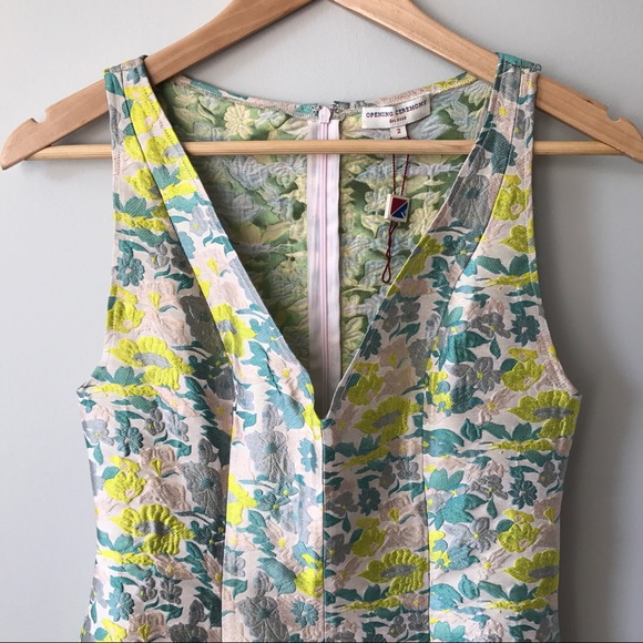 Opening Ceremony Plunge Jacquard Dress - Picture 3 of 8