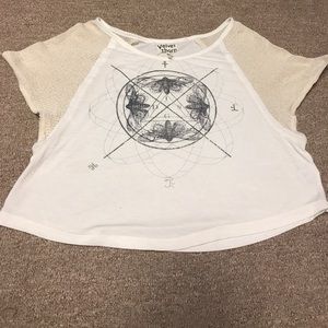 Cream colored crop top