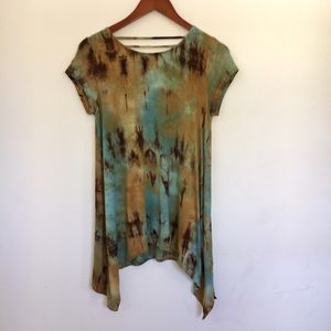 ☮️ COIN 1804 Tye die buttersoft knit top.