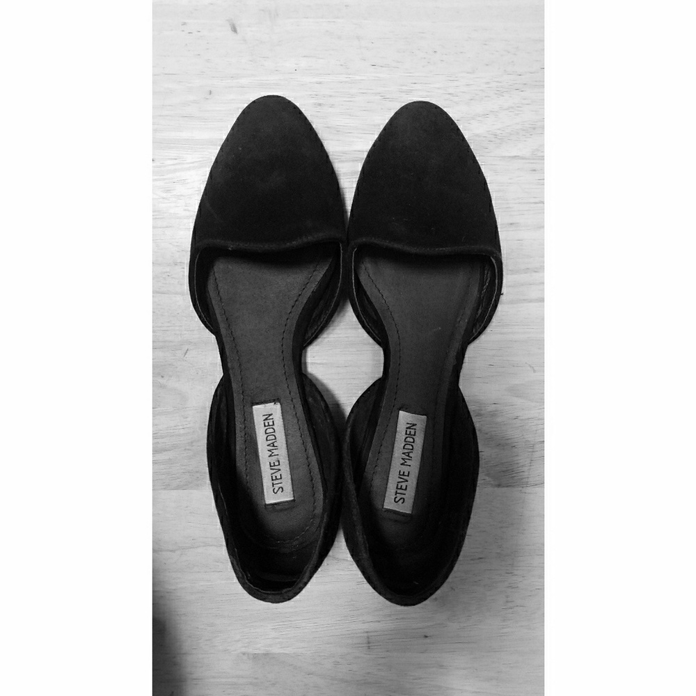 Steve Madden - "Vamp" black suede - 7.5