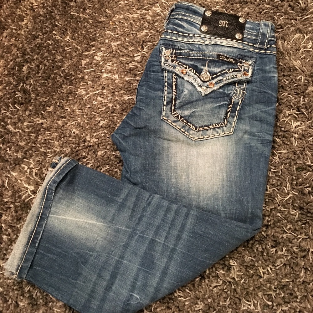 Miss Me Cuffed Capris sz31 NWOT