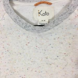 Koto multi color sweatshirt size medium