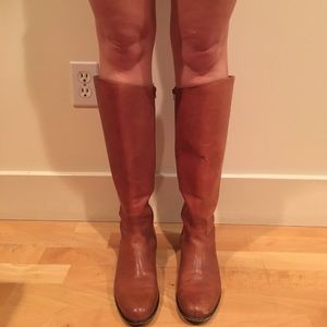 Tan Corso Como Riding Boots w/ Flat Heel 8.5