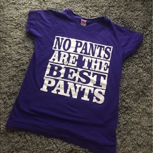 Purple graphic T-shirt