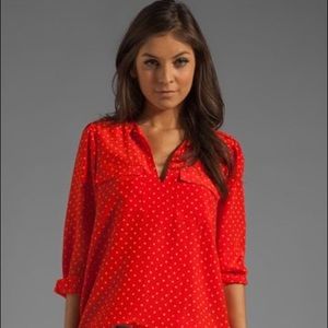 Joie silk button down top