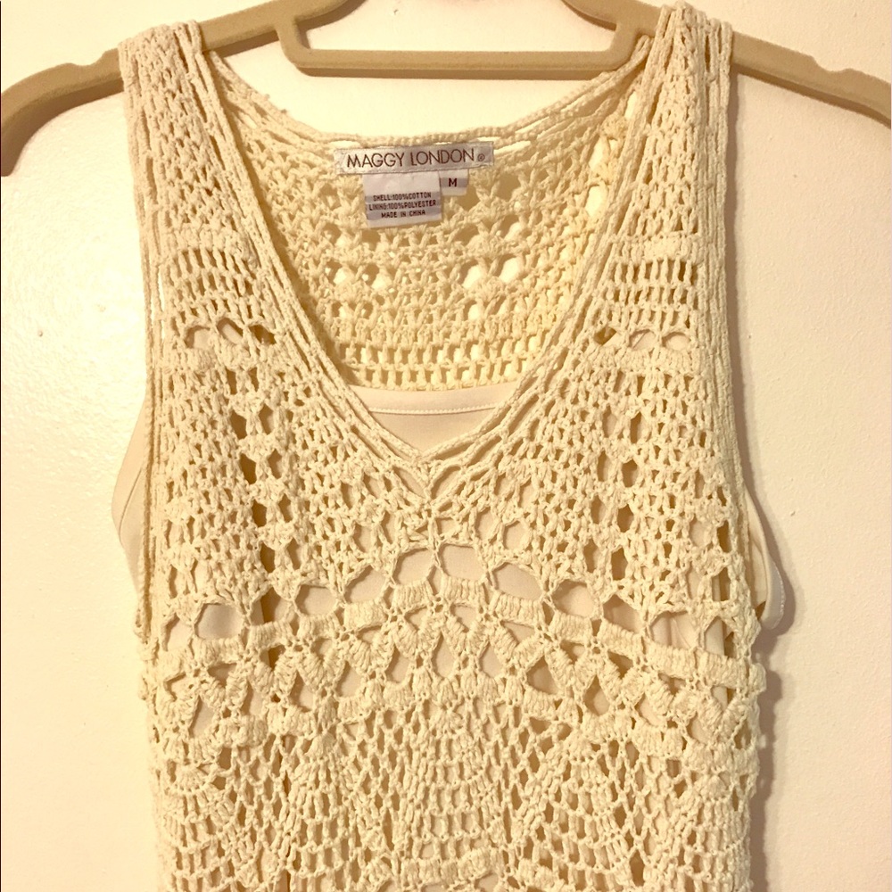 Maggie London white dress