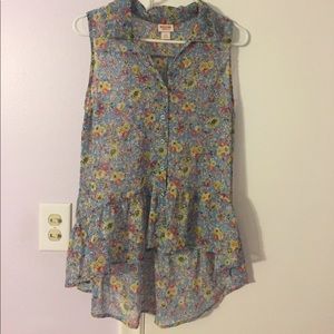 Mossimo Supply Floral Sleeveless Blouse 🌼