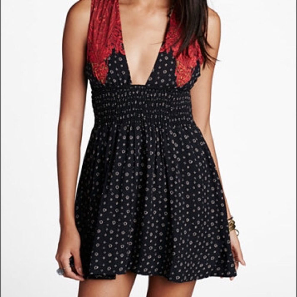 Free People Walking Dreams Cutout-Back Dress