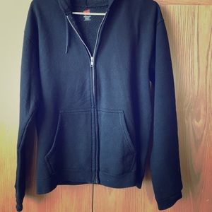 Zip-up Black Hoodie