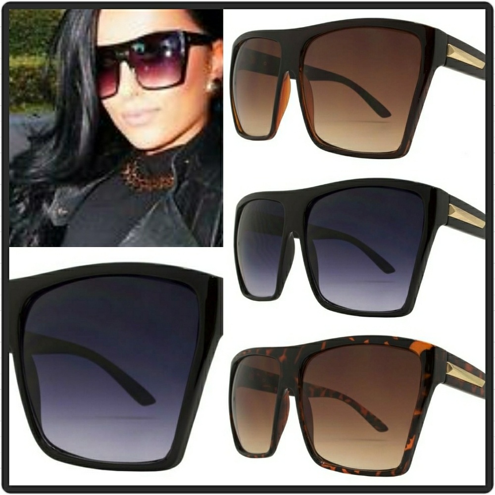 Oversize Sunglasses -tortoise  brown