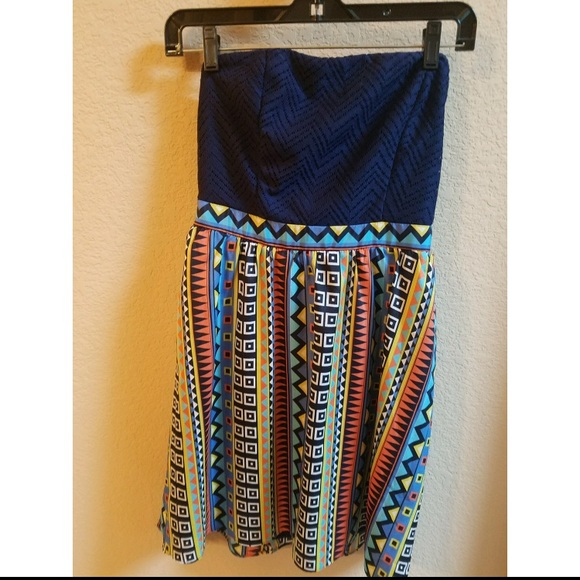 Strapless Aztec design dress - Picture 1 of 2