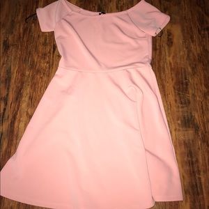 Pink skater girl dress