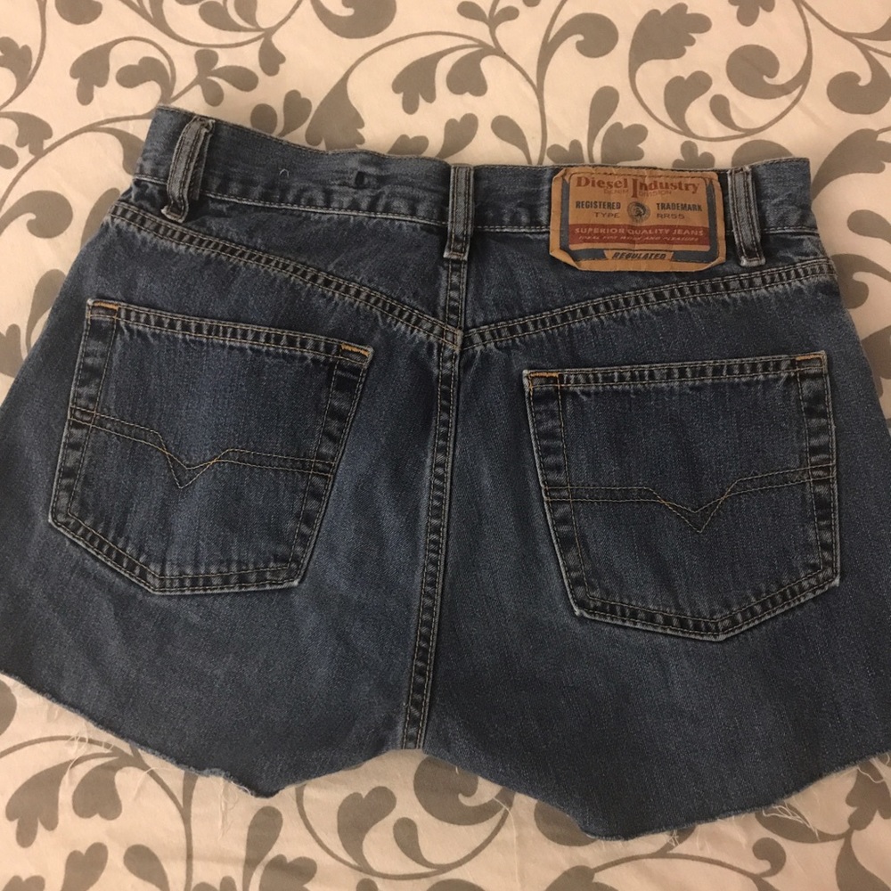 Diesel Industry High-waist Denim Shorts