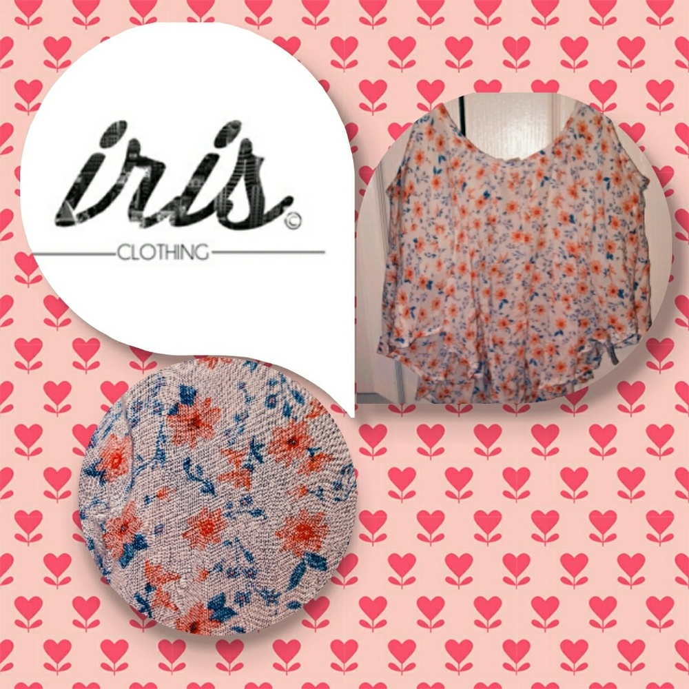 🎆SALE!!I🎆ris Floral Crop Top