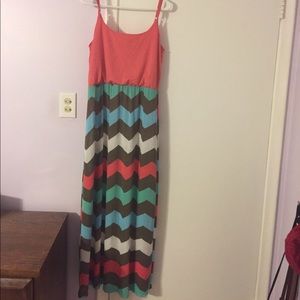 Rue 21 Chevron Maxi Dress