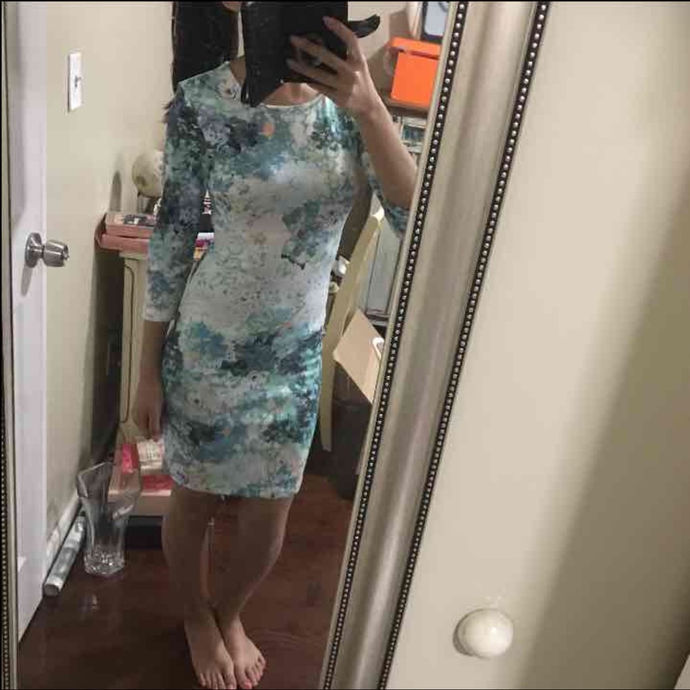 H&m printed floral dress XS