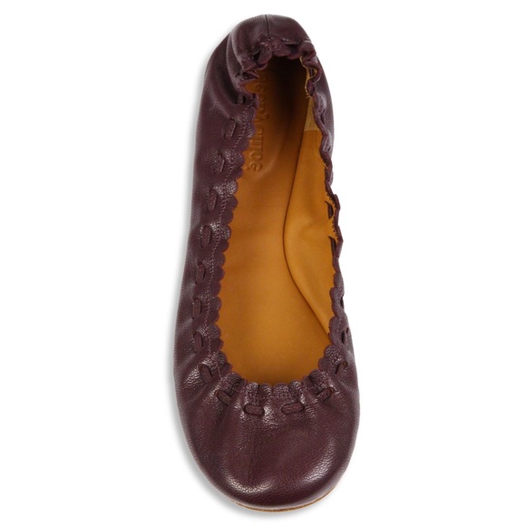 See by Chloe Scalloped flats in Aubergine color - Picture 2 of 2
