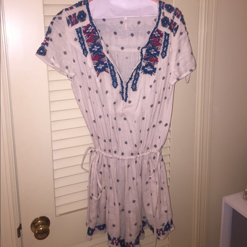 Free people patterned romper size M