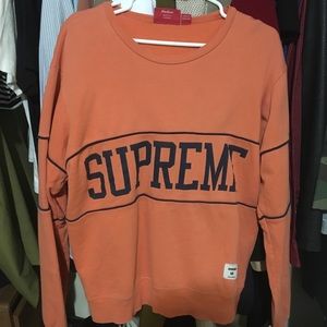 SUPREME 2011 College crewneck in Orange