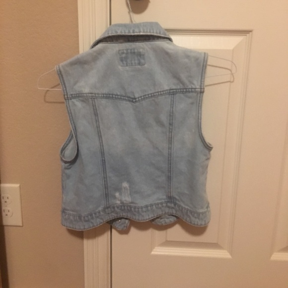 Studded denim vest - Picture 2 of 2