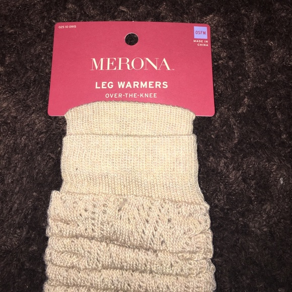 New beige leg warmers over the knee - Picture 3 of 5