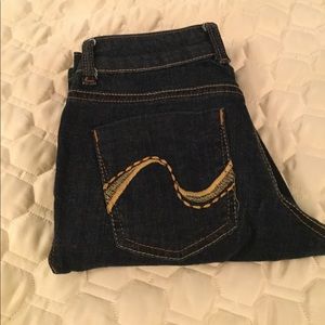 Dark loose jeans
