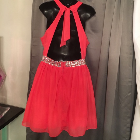 Super cute salmon night out dress - Picture 5 of 7