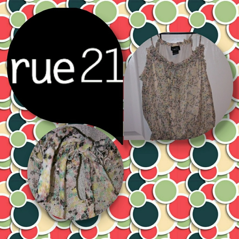 🎆SALE!!🎆Rue 21 Floral Tank Top