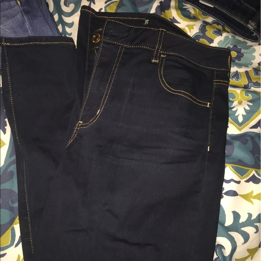 AE dark colored jeggings