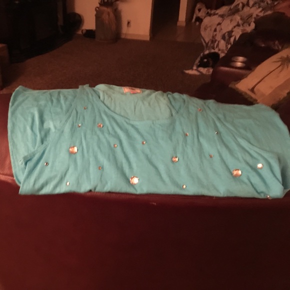 PINK VS Large razorback with rhinestones tank. - Picture 2 of 4