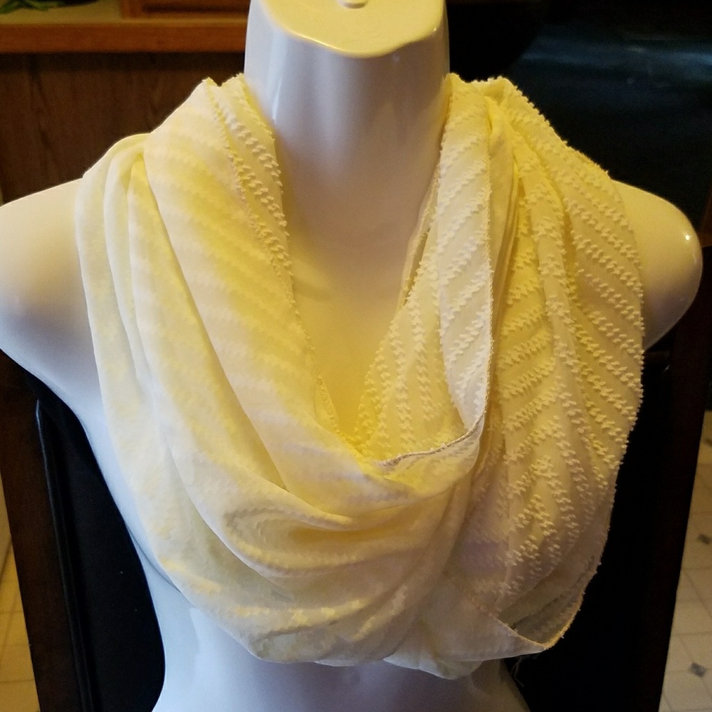 Creme Infinity Scarf