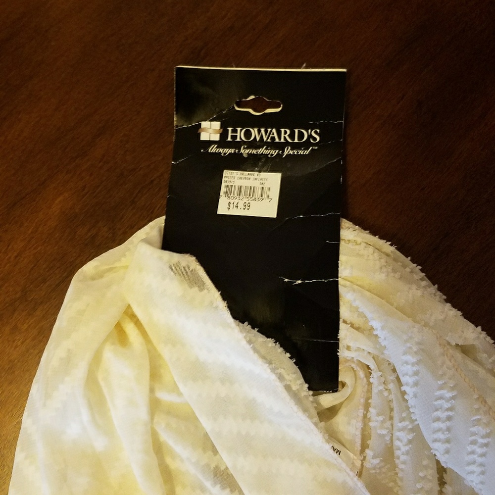 Creme Infinity Scarf - Picture 3 of 3