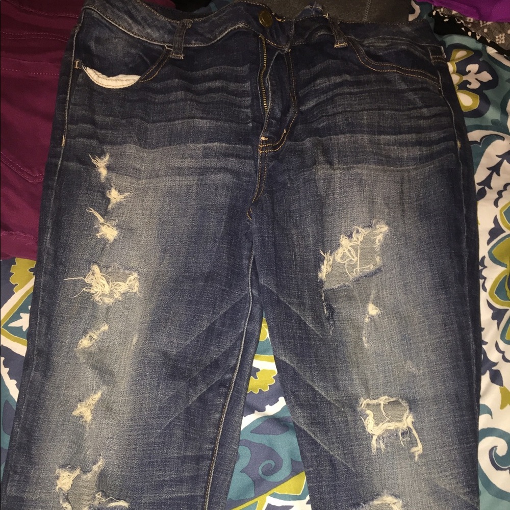 High waisted AE jeggings