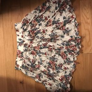 Brandy Melville Floral Skirt